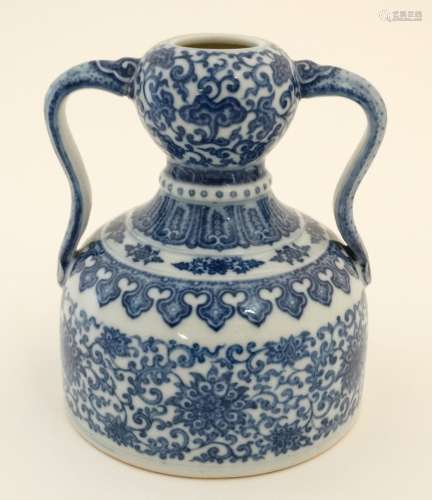 A Chinese blue and white,