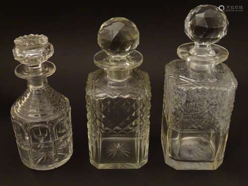 Decanters : a collection of early 19thC and later glass decanters ,