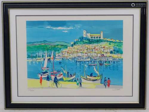 Jean Claude Picot (1933) Lithograph printed in colours , 105/250 Saint Raphael ,