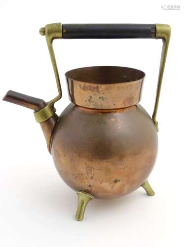 Arts and Crafts: Dr Christopher Dresser designed copper and brass kettle 'an iconic copper spirit
