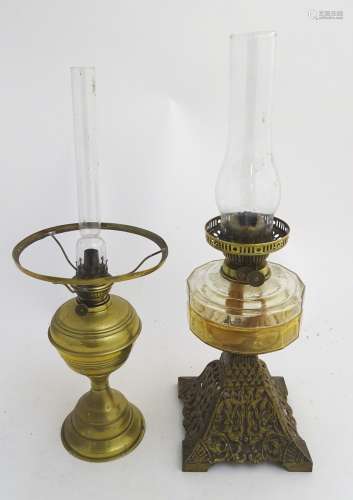 Oil lamps : two lamps ,