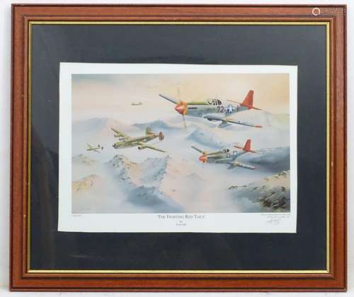 Militaria: After Keith Hill XX A signed and numbered limited edition (16 of 500) polychrome print,