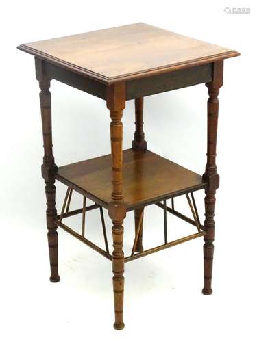 A late 19thC walnut E.W.