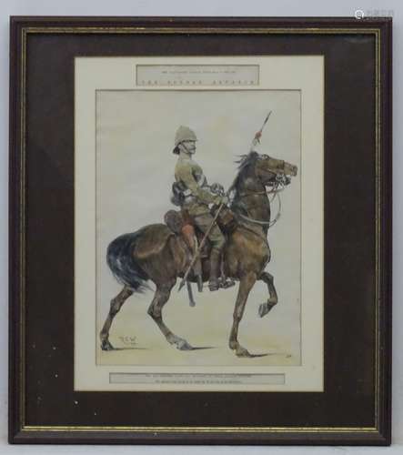 Militaria: a framed title page (polychrome print) from The Illustrated London News, dated Sept 3,