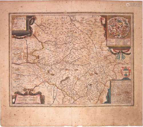 Carte XVIIe s.: Région de LIMOGES. «Totia LEMOVIVI...