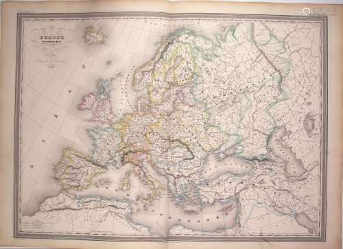 CARTES DE L'EUROPE. 14 Cartes géographiques in pla...