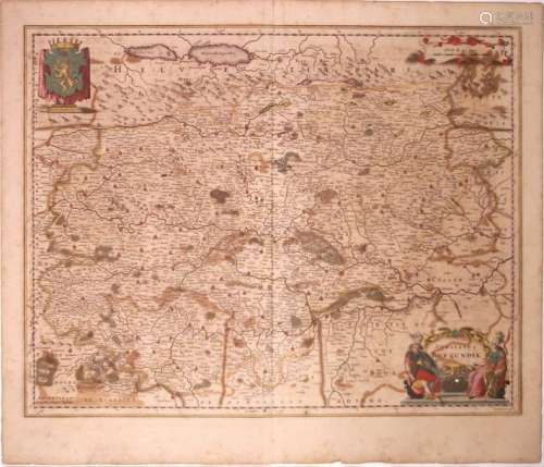 Carte XVIIIe s.: «Comitatis Burgundiae vulgo LA FR...