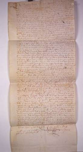 PÉRIGORD. 24 Juin 1586. Testament de Jean DE CAIGN...