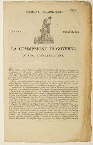 ARMÉE D'ITALIE. Proclamations du Général JOURDAN e...