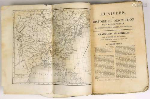 ÉTATS UNIS D'AMÉRIQUE. 1837. 1 Volume: «L ‘UNIVERS...