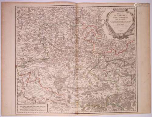 Carte: «Comtés de HAINAUT, et de CAMBRÉSIS, avec l...