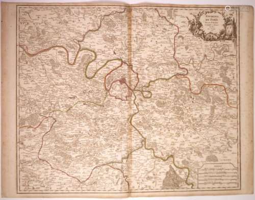 Carte: «ENVIRONS DE PARIS par le Sr Robert Géograp...