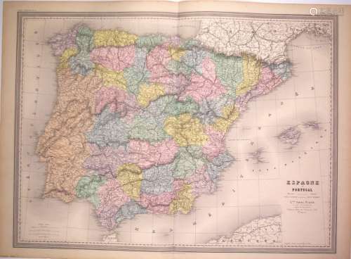 CARTES D'ESPAGNE ET PORTUGAL. 11 Cartes géographiq...