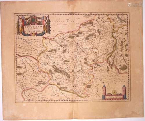 Carte XVIIe s.: «Bituricum vulgo Duché de BERRY» (...