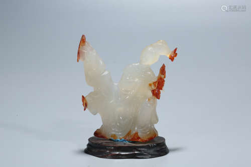 Chinese carved agate figurine.