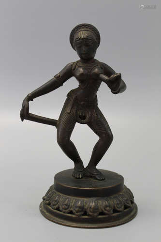 Antique Indian bronze statue.