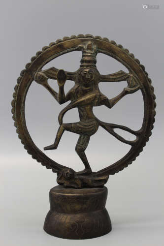 Vintage Indian bronze statue