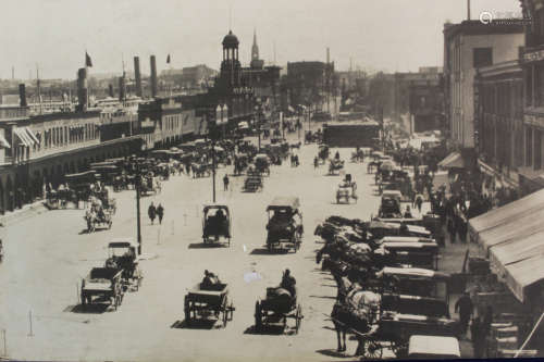 Old photo of Baltimore Inner Harbor.