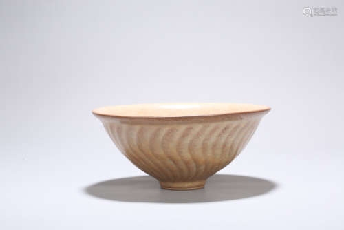 Chinese celadon porcelain bowl. Qing dynasty.