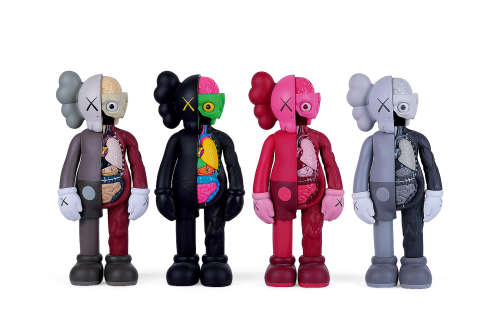 KAWS（b.1974） 2016年作 同伴解剖 （一组四件） 彩绘乙烯基塑料