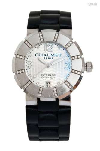 Ref. W17285 38F steel watch, automatic movement, s...