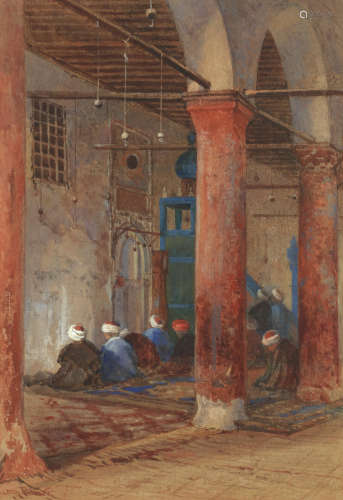 Mosque interior Harry Sutton Palmer, R.I.(British, 1854-1933)