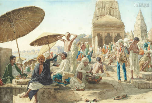 On the Ganges, Varanasi, India Herbert Arnould Olivier(British, 1861-1952)