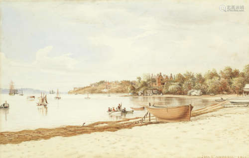 Sydney Harbour, 1895 John Campbell(Australian, 1855-1924)