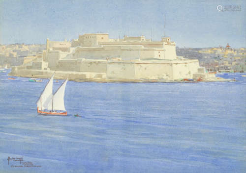 Grand Harbour, Malta Robert Caruana Dingli(Maltese, 1881-1940)