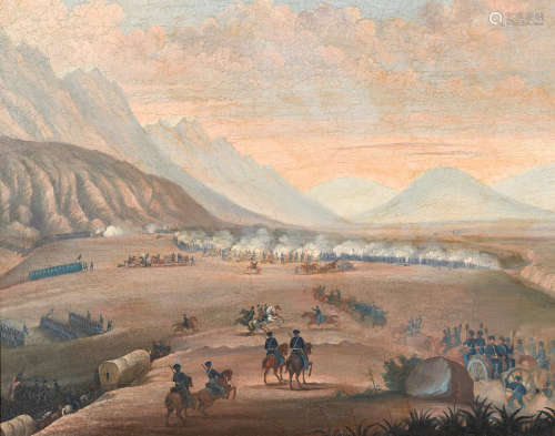 The Battle of Buena Vista, February 22nd-23rd, 1847 Carl(Carlos) Nebel (German, 1805-1855)
