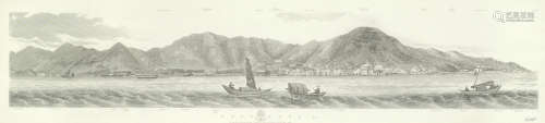 'Hong Kong & c. As seen from the Anchorage' each 17.5 x 76cm (6 7/8 x 29 15/16in). (3) After Lieutenant L.G. Heath, RN