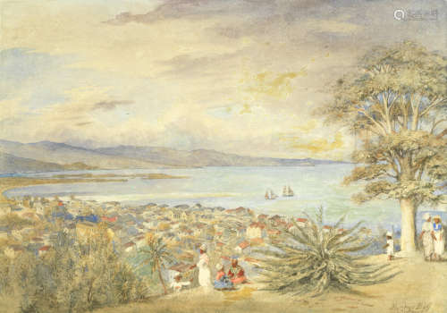 Montego Bay, Jamaica Attributed to William Carpenter(British, 1818-1899)