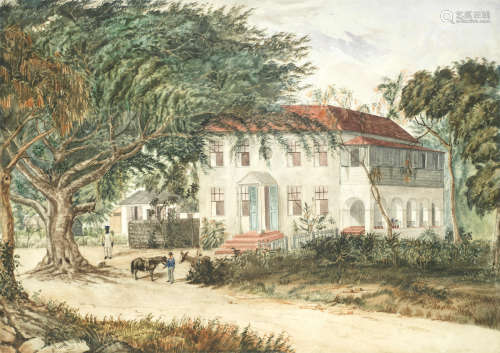 The Retreat, Barbados, the official quarters of the Chief of the General Staff Haynes King(British, 1831-1904)