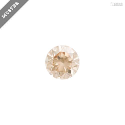 1 loser Brillant 1,00 ct Natural Fancy Orange Brown,gute bis sehr gute Reinheit, eingeschweißt,