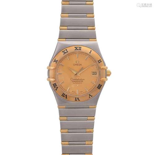 OMEGA Constellation Armbanduhr. Edelstahl/Gold 18K.Automatic-Werk. Serien-Nr. 80781672.