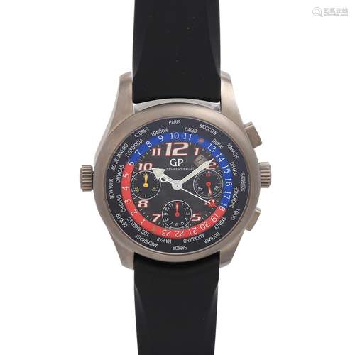 GIRARD PERREGAUX WW.TC World Time Chronograph Herrenuhr. Ref. 49800-21-612 FK6D.Titan. Automatic-