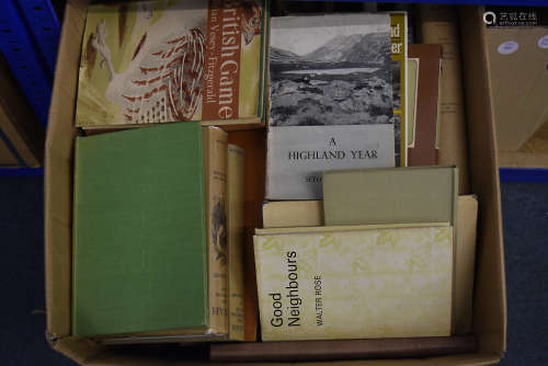 A quantity of books of ornithological and rural interest, many relating to game keeping, field