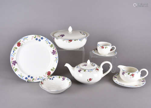 A Poole Pottery tea and coffee set 'Cranborne' pattern