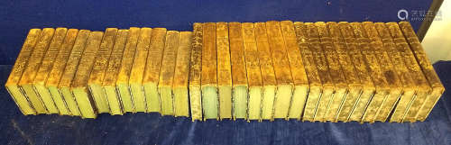 A part set of Carl Frederik Becker 'Verldshistoria' (Upsala, 1835), missing vols. 12-14. Together