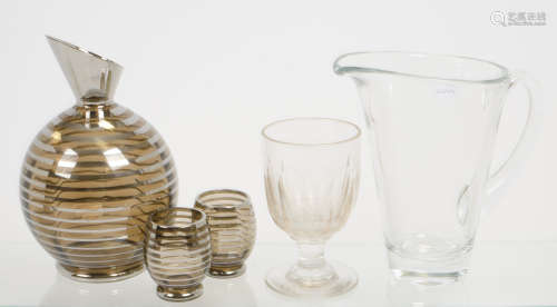 A collection of glassware, vases, glasses, jugs and bowls, assorted colours, sizes and designs (