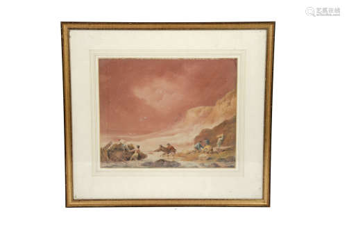 Richard Sass (1774-1849) watercolour on paper, 'The Wreck', signed 'Ric Sasse' (lower right), 29
