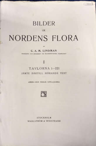 C. A. M. Lindman 'Bilder ur Nordens Flora' 663 coloured lithographs with text, unbound in two cases