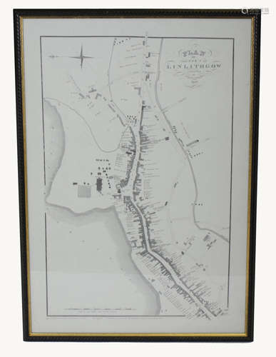 A set of three antique maps of Linlithgowshire, all framed and glazed (3)