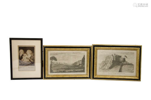 A group of miscellaneous prints, including Nathaniel Parr (d. 1751) after John Elphinstone (1706-