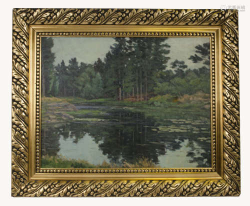 O. Hansen (20th Century) oil on canvas, 'Danish River Landscape' signed (lower right), 43.5 cm x