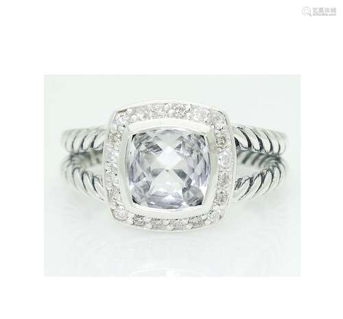 DAVID YURMAN Sterling Silver White Topaz and Diamond