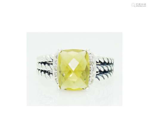 DAVID YURMAN Petite Wheaton Sterling Silver Citrine &