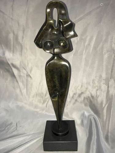 Alexander Archipenko AMERICAN-UKRAINIAN ABSTRACT BRONZE