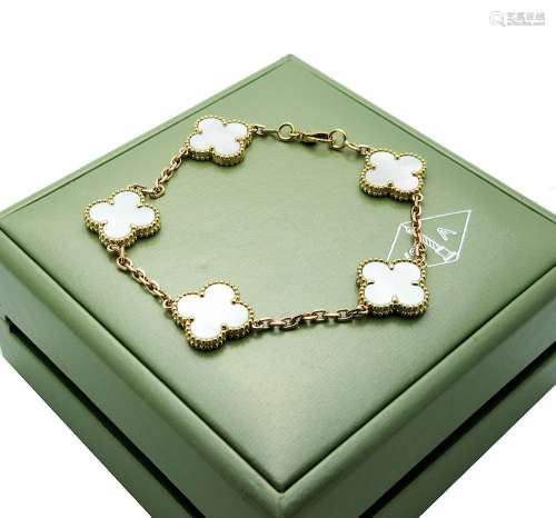 Van Cleef & Arpels Vintage Alhambra 5 Motif Mother of