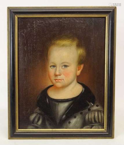 19th c. Portrait Of A Boy